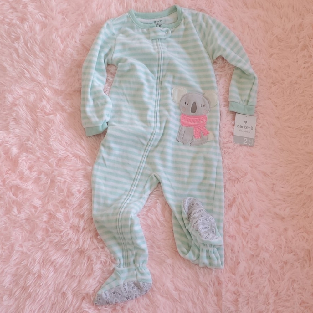 2t Carters footed Pjs